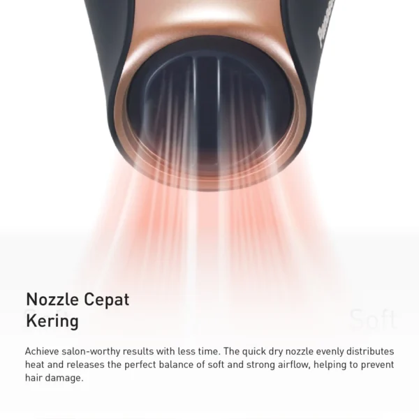 panasonic eh na98 k415 hair dryer nanoe series black garansi resmi original