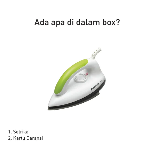 panasonic ni 317txsr dry iron lime green garansi resmi original
