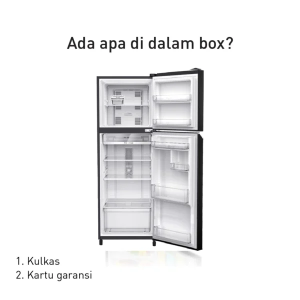 panasonic nr bb211q pk kulkas 2 pintu inverter + prime fresh black garansi resmi original