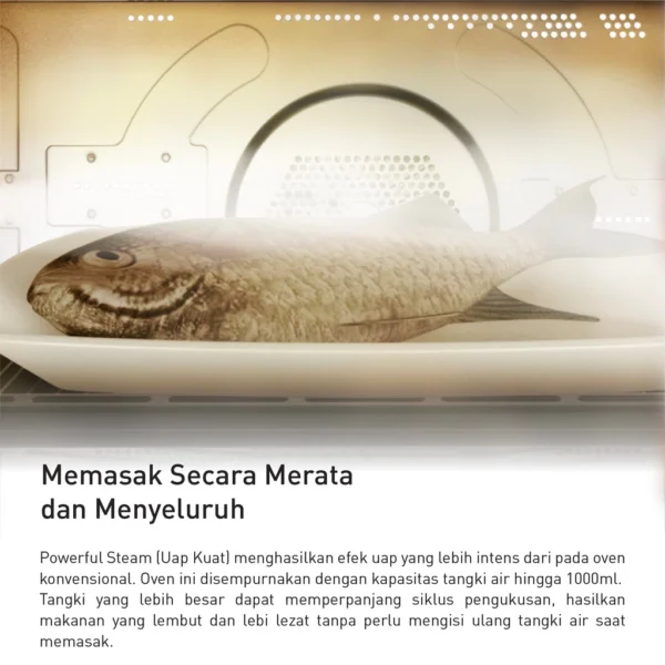 panasonic nu sc280wtte convection steam cubie oven [31 l] garansi resmi original