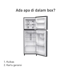 panasonic nr bb210v h kulkas 2 pintu inverter glory grey garansi resmi original