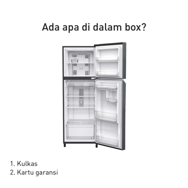 panasonic nr bb210v h kulkas 2 pintu inverter glory grey garansi resmi original
