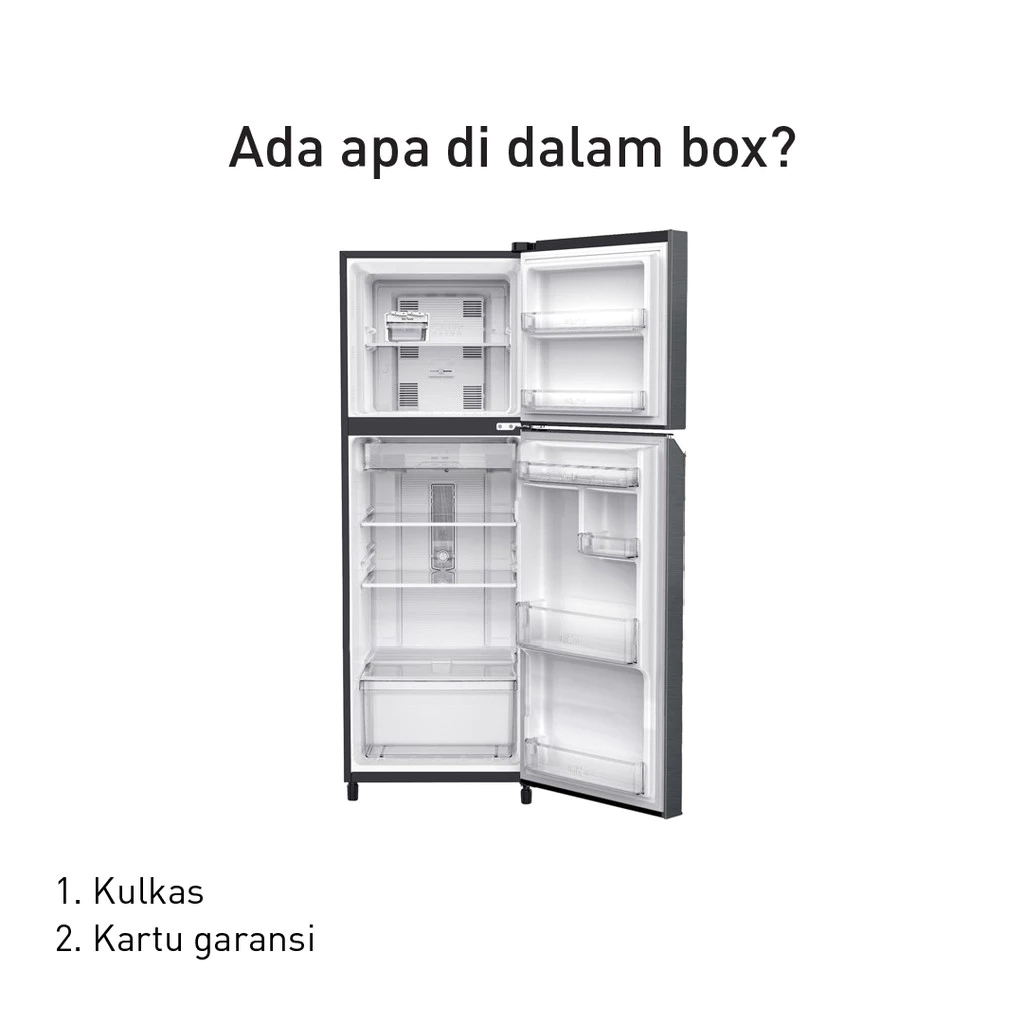 panasonic nr bb210v h kulkas 2 pintu inverter glory grey garansi resmi original