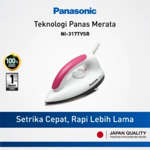 panasonic ni 317tvsr dry iron rose red garansi resmi original