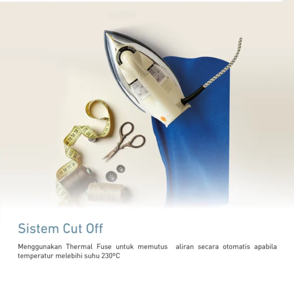 panasonic ni 22awtsr dry iron ivory garansi resmi original