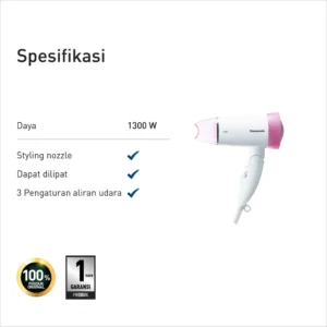 panasonic eh nd56 p415 hair dryer 3 speed selections pink garansi resmi original