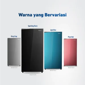 panasonic nr af171s pk kulkas 1 pintu [155 l] sparkling black garansi resmi original