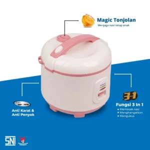 rice cooker miyako mcm507ip magic com magic warmer plus – penanak nasi 1.8 liter 3in1 garansi resmi original