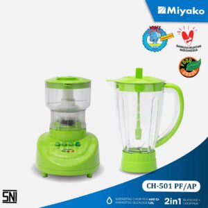 blender chopper miyako ch501pf/ap (plastik) hijau [1.5l] garansi resmi original