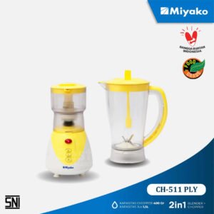 blender chopper miyako ch511ply yellow [1,5 l] plastik garansi resmi original