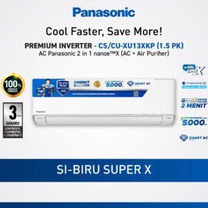 panasonic cs/cu xu13xkp ac inverter + nanoe x + wlan built in [1.5 pk] garansi resmi original