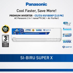 Panasonic CS/CU-XU18XKP AC Inverter + Nanoe-X + WLAN Built In [2 PK] Garansi Resmi Original