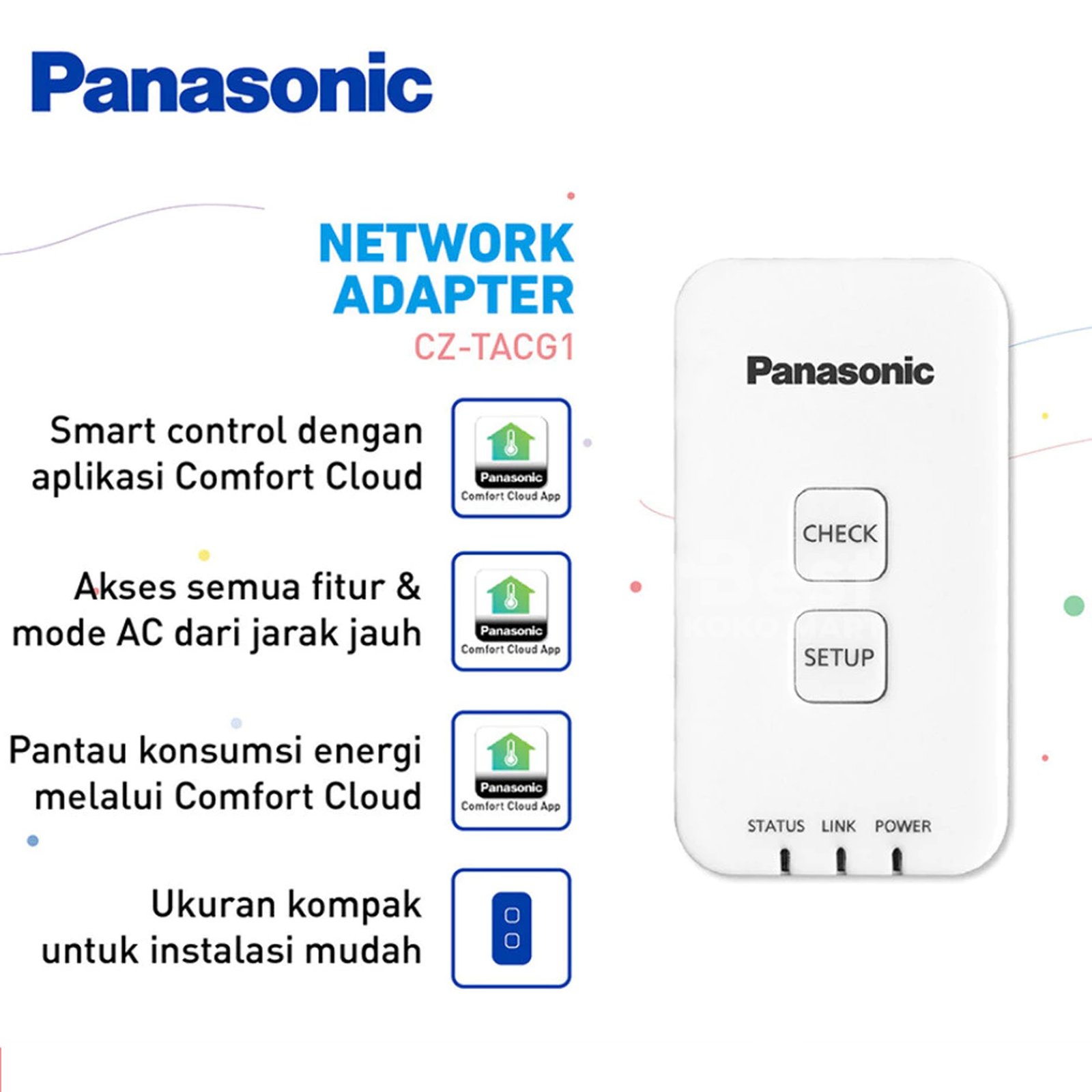 panasonic cz tacg1 ac iot wifi controler kontrol ac dari mana saja garansi resmi original