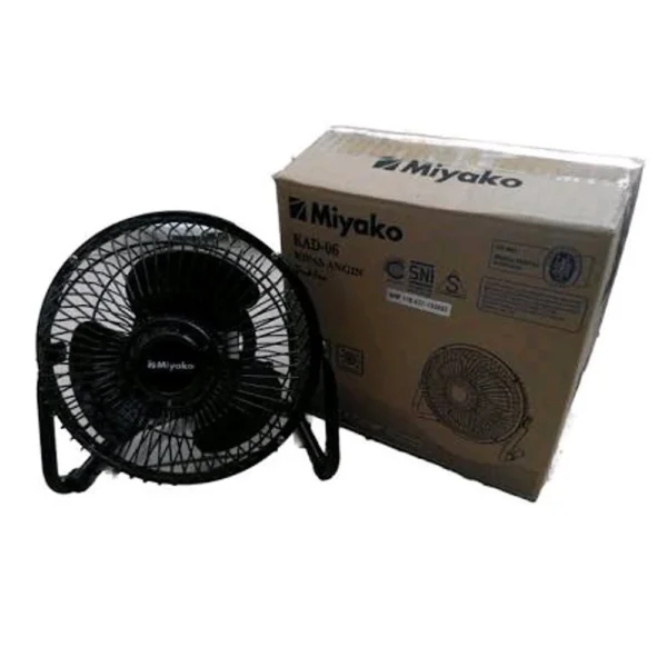 kipas angin miyako kad06 kipas meja desk fan hitam [6 inch] garansi resmi original