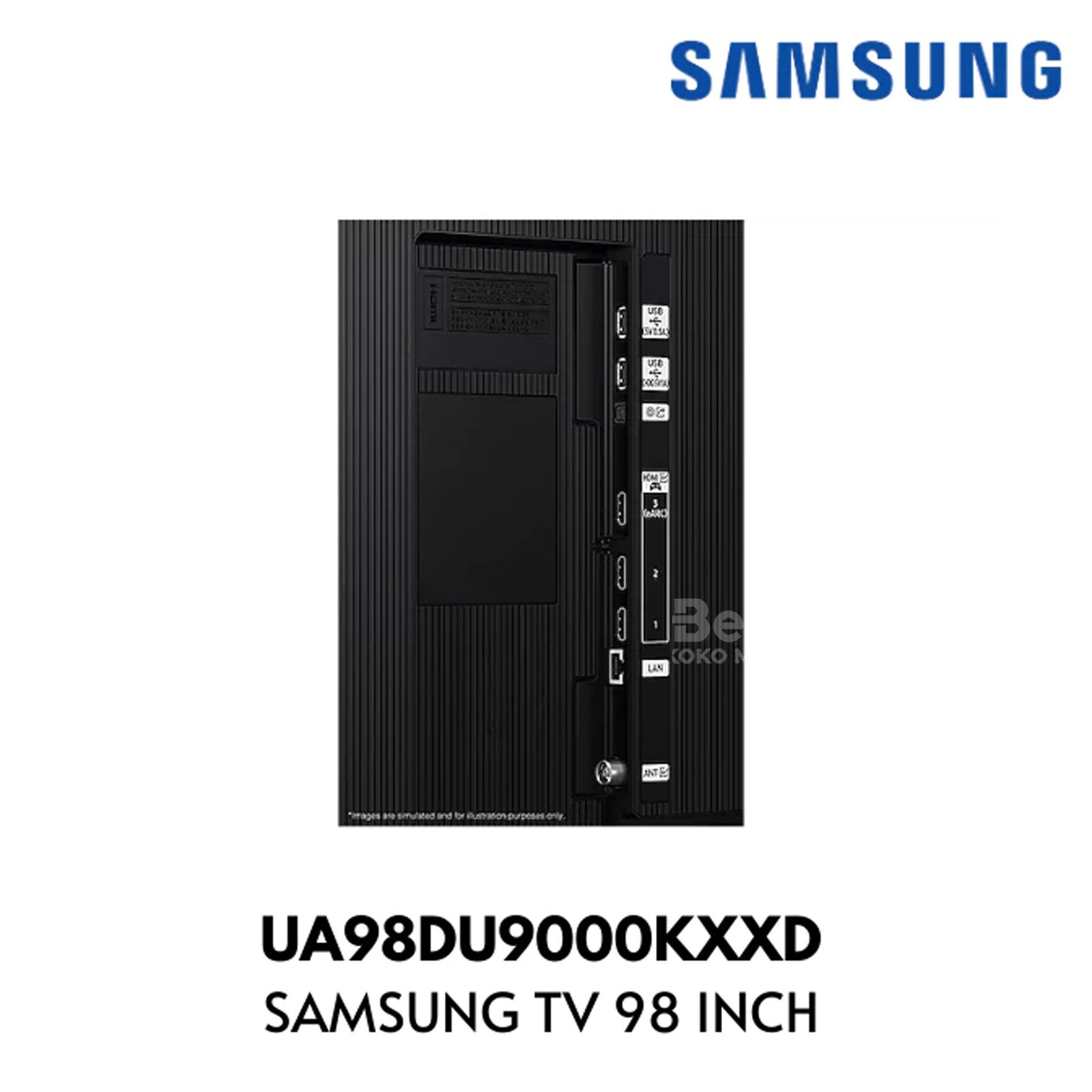 tv samsung 98du9000 crystal uhd 4k 120hz smart tv 98 inch ua98du9000kxxd ua98du9000 garansi resmi original