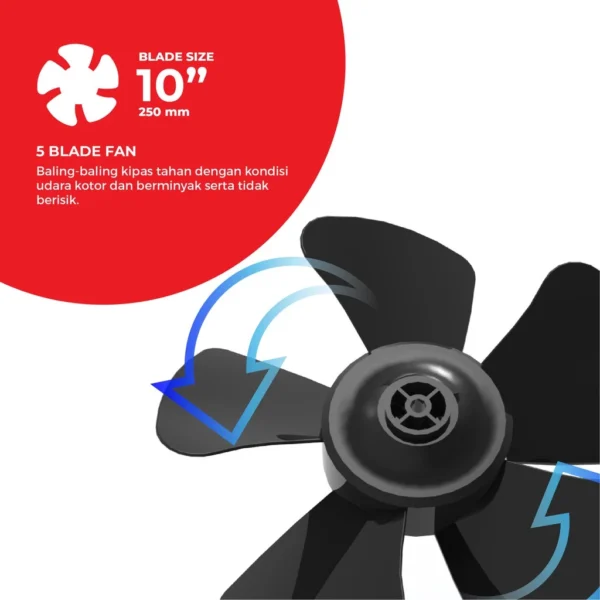 maspion ceiling exhaust fan kipas angin hexos plafon 10 inch cef 25