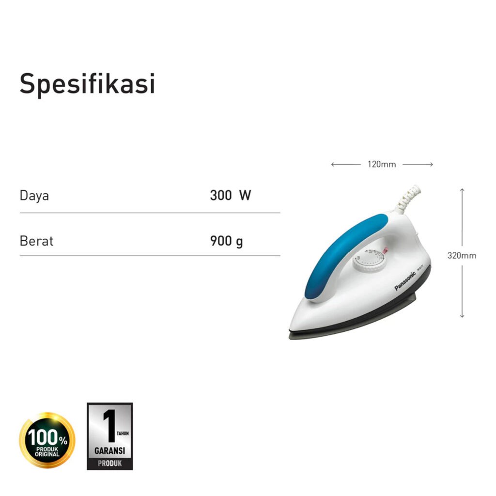 panasonic setrika listrik ni 317 t original garansi resmi warna boleh request