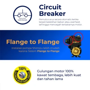 shimizu pompa air otomatis sumur dangkal pl 138 bit garansi resmi original