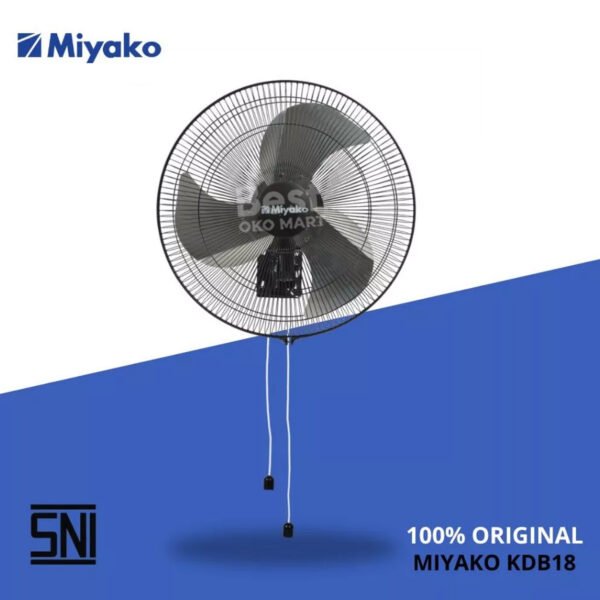 kipas angin miyako kdb18 kipas dinding wall fan besi [18 inch] garansi resmi original