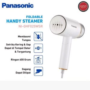 panasonic ni ghf025wsr foldable handy steamer white garansi resmi original