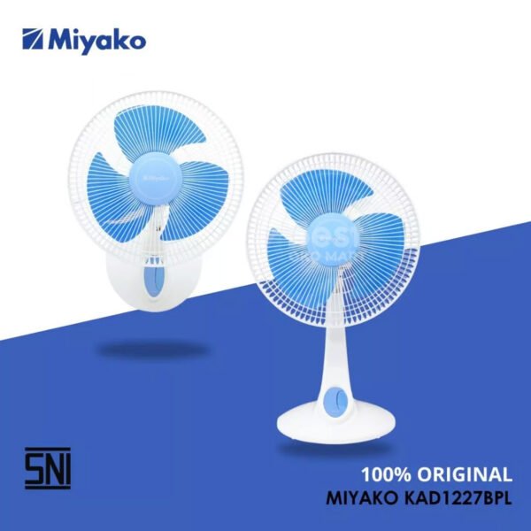 kipas angin miyako kad1227bpl kipas angin dinding & meja 2 in 1 kad 1227b 12 inch garansi resmi original