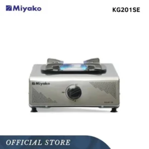 kompor gas miyako kg201se body stainless 1 tungku garansi resmi original