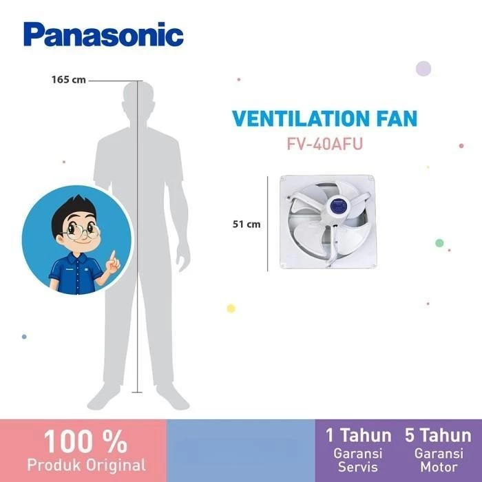 panasonic fv 40afu w kipas ventilasi / ventilating fan garansi resmi original