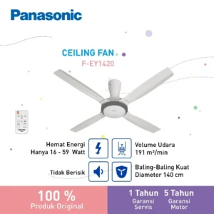 panasonic f ey1420 w ceiling fan garansi resmi original