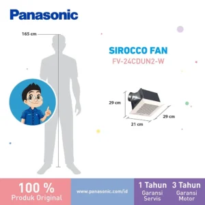 panasonic fv 24cdun2 w kipas ventilasi / ventilating fan garansi resmi original