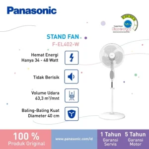 panasonic f el402 w kipas angin berdiri / stand fan garansi resmi original