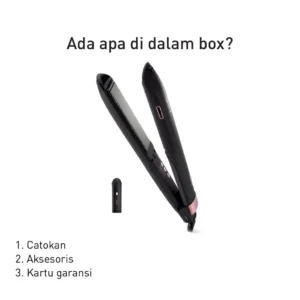 panasonic eh hv70 k415 hair straightener ceramic plate black garansi resmi original
