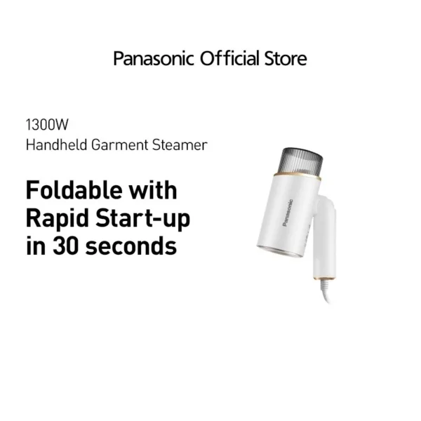 panasonic ni ghf025wsr foldable handy steamer white garansi resmi original