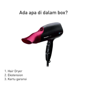 panasonic eh na65 k415 hair dryer nanoe series black garansi resmi original