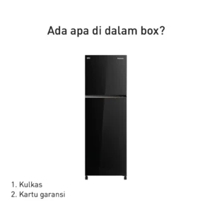 panasonic nr bb332q pk kulkas 2 pintu inverter + prime fresh black garansi resmi original