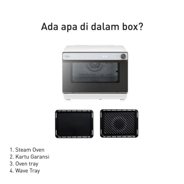 panasonic nu sc280wtte convection steam cubie oven [31 l] garansi resmi original