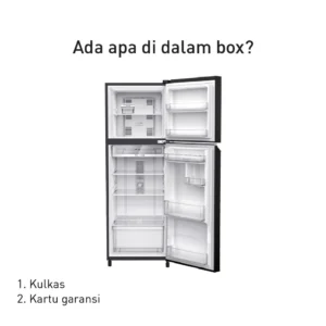 panasonic nr bb201q pk kulkas 2 pintu inverter + prime fresh black garansi resmi original