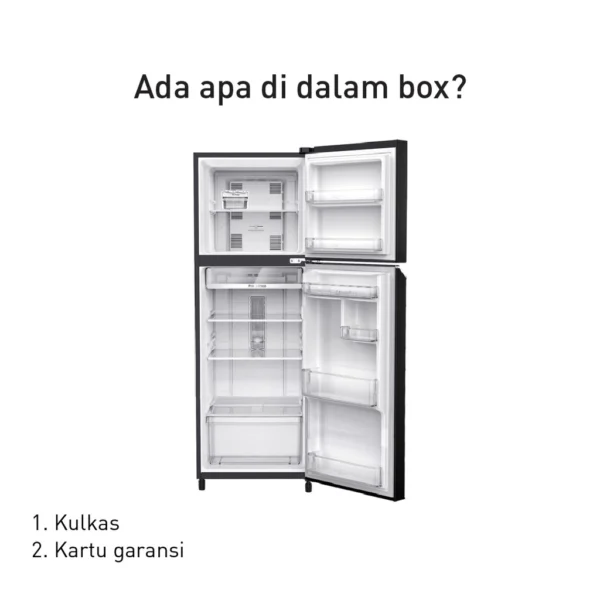 panasonic nr bb201q pk kulkas 2 pintu inverter + prime fresh black garansi resmi original