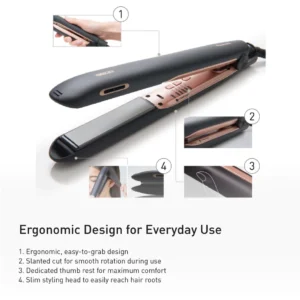 panasonic eh hs99 k415 ceramic hair straightner black garansi resmi origional