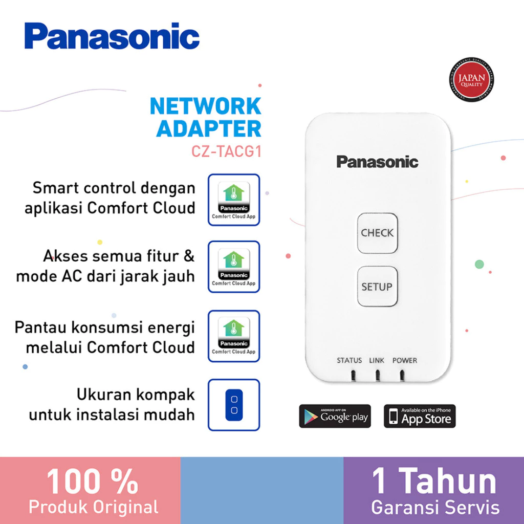panasonic cz tacg1 ac iot wifi controler kontrol ac dari mana saja garansi resmi original