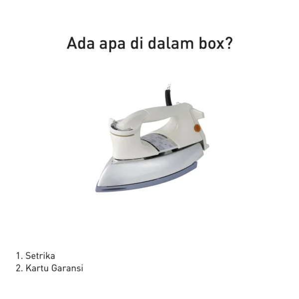 panasonic ni 22awtsr dry iron ivory garansi resmi original