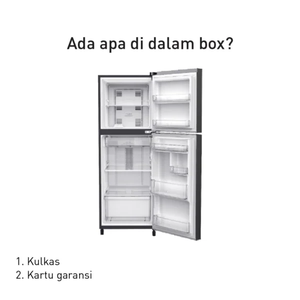 panasonic nr bn200v h kulkas 2 pintu eco inverter grey garansi resmi original