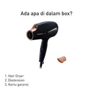 panasonic eh na98 k415 hair dryer nanoe series black garansi resmi original