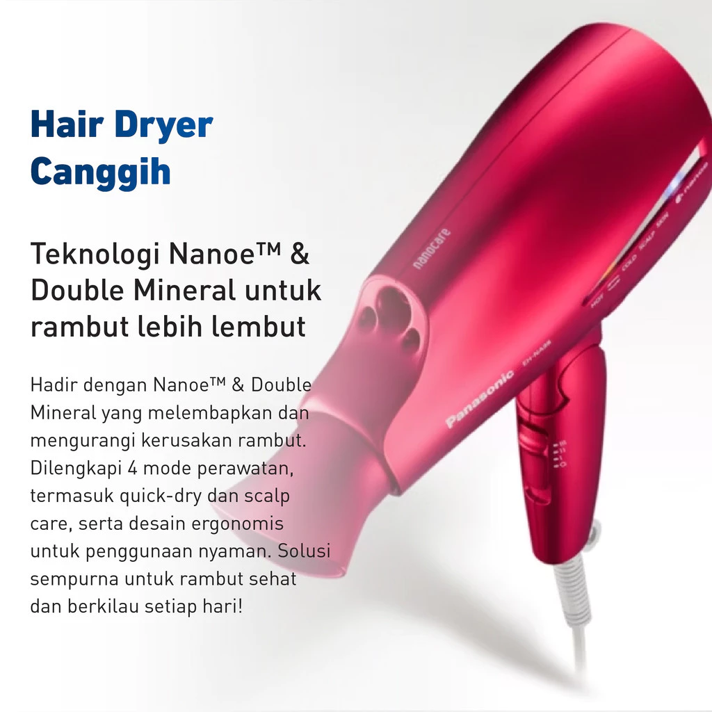 panasonic eh na98rp415 hair dryer nanoe series rouge pink garansi resmi original panasonic eh na98rp415 hair dryer nanoe series rouge pink garansi resmi original