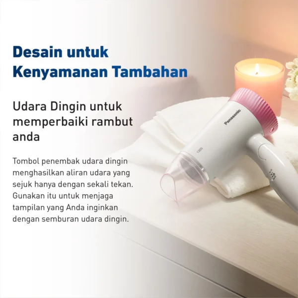 panasonic eh nd56 p415 hair dryer 3 speed selections pink garansi resmi original