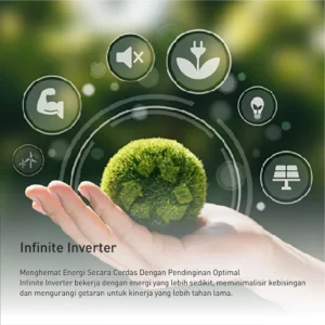 panasonic nr sc631bwsd kulkas side by side infinite inverter silver garansi resmi original