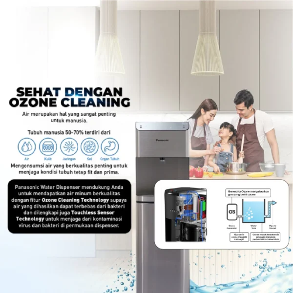 anasonic ny wdb91das touchless water dispenser bottom loading garansi resmi original