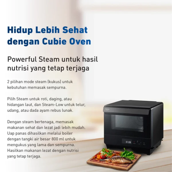 panasonic nu sc180btte oven steam convention [20 l] garansi resmi original