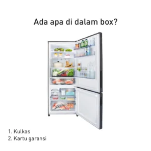panasonic nr bx421bpkd kulkas 2 pintu inverter + prime fresh black garansi resmi original