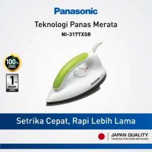 panasonic ni 317txsr dry iron lime green garansi resmi original