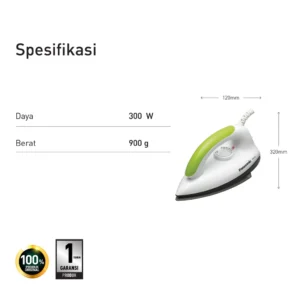 panasonic ni 317txsr dry iron lime green garansi resmi original